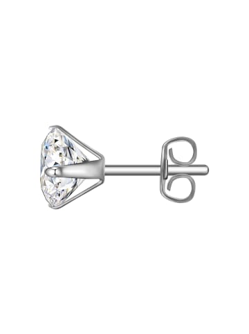 Ohrstecker aus Edelstahl mit Zirkonia in silber