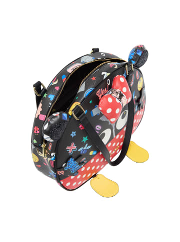 Women Shoulder Bag in Black Red