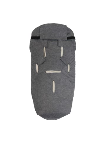 Lammfell - Kinderwagen Fußsack Love the Nature anthracite melange