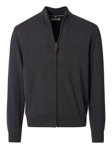 Strickjacke Basic in Dunkelgrau