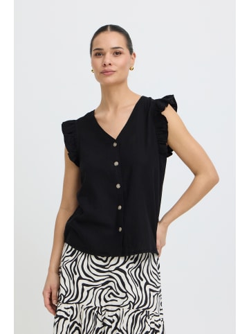 Kurzarm-Bluse BYFALAKKA Regular fit in Meteorite