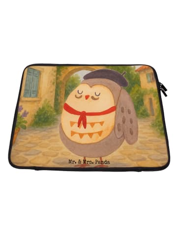 Laptop Tasche Eule Frankreich Design ohne Spruch in Weiß