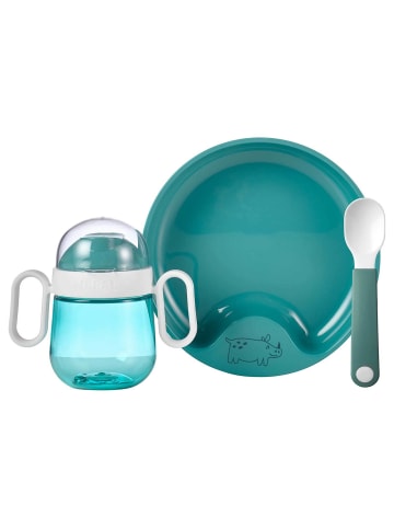 3er Set Babygeschirr Mio in Deep Turquoise