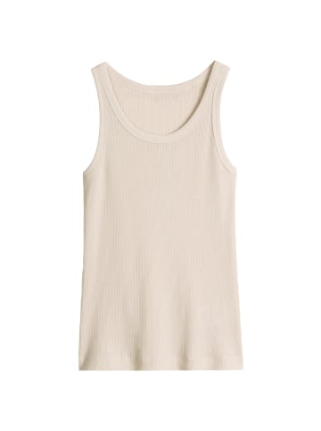 Ripp-Tanktop slim in Grey Silk