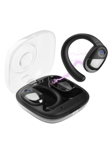 Kabellose Bluetooth-Ohrhörer in Schwarz