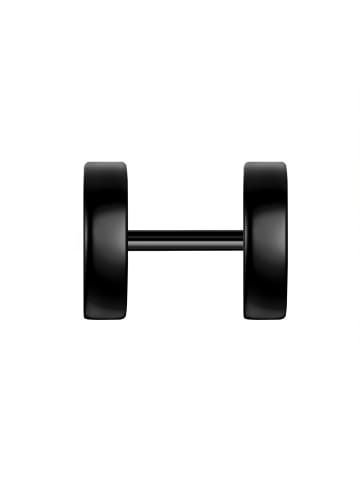 Ohrstecker aus Edelstahl in schwarz