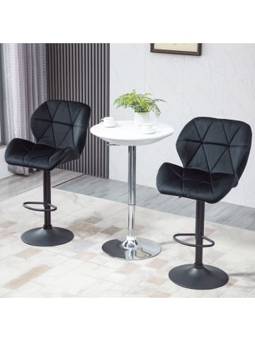Barhocker in Schwarz 51,5L x 57,5B x 93H cm