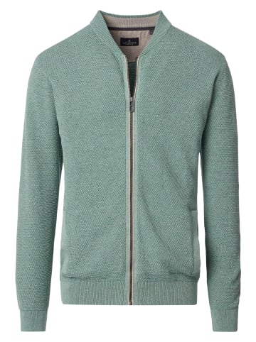 Strickjacke Basic in Grün