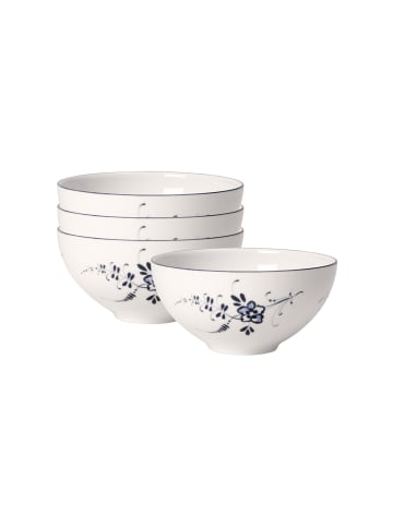 4er Set Schälchen Vieux Luxembourg in Weiß-Blau ø 11 cm