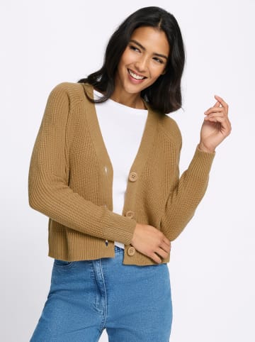 Strickjacke in camel