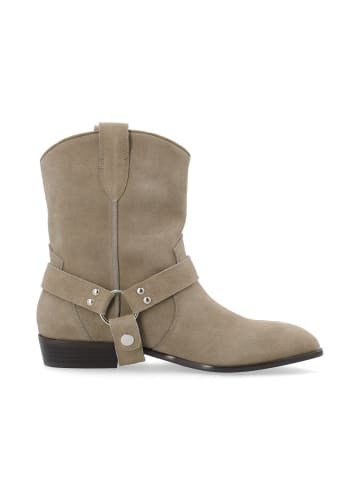 Wildlederstiefelette in Sand