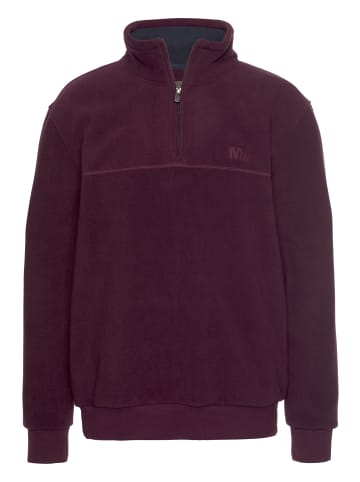 Fleecepullover in burgund