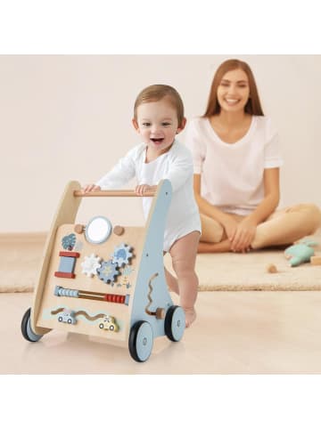 Baby Lauflernwagen Holz in Blau