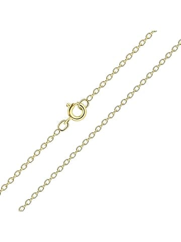 Kette PLÄTTCHEN-HERZ in Gold aus 925 Sterling Silber in gold