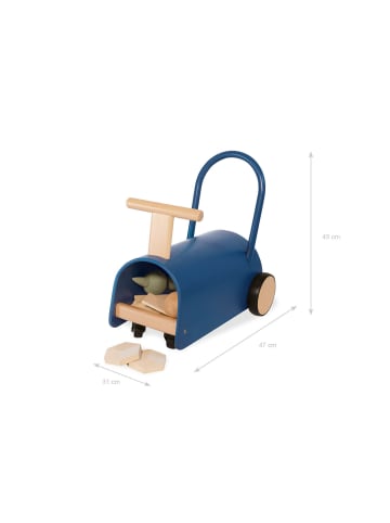 Rutschauto Enzo, blau in Blau, 47 x 31 x 45 cm
