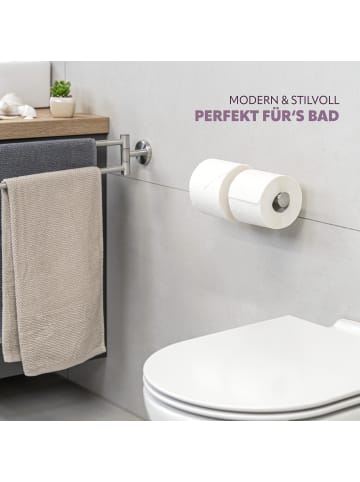 Toilettenpapierhalter 2in1 ca. 24 x 6 x 10 cm (B/H/T)