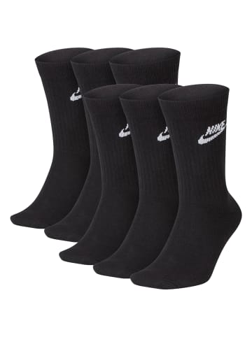 Socken 6er Pack in Schwarz
