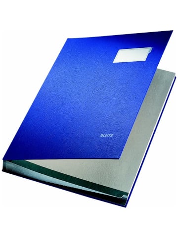 Unterschriftsmappe 10 Fächer blau