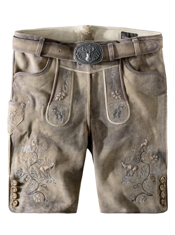 Stockerpoint Trachtenlederhose Konstantin in sand gespeckt