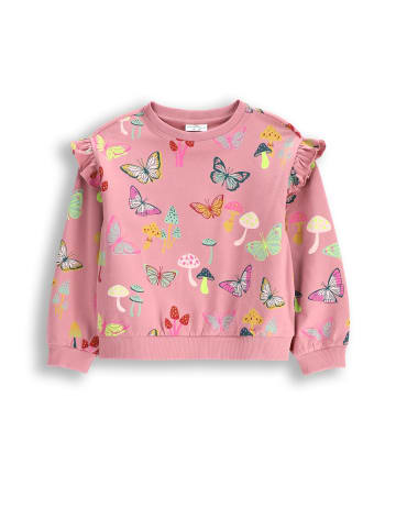 Langarmshirt in gedämpftes Rosa