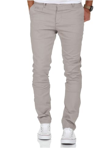 Slim Fit Chino mit Stretch ATLANTA in Hellgrau