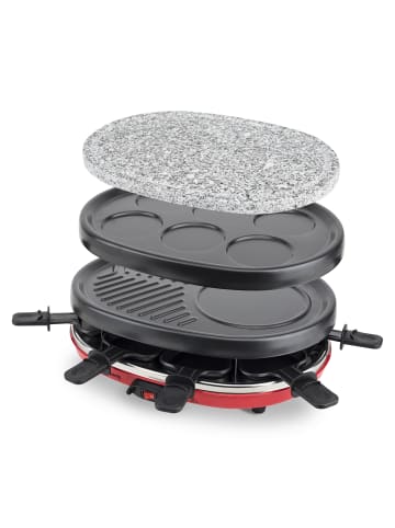 4in1 Raclette 8 Personen RP412 in Schwarz