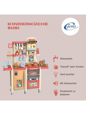 Kinderküche Susi Spielküche mit extra viel Zubehör - ab 3 Jahren in Rot
