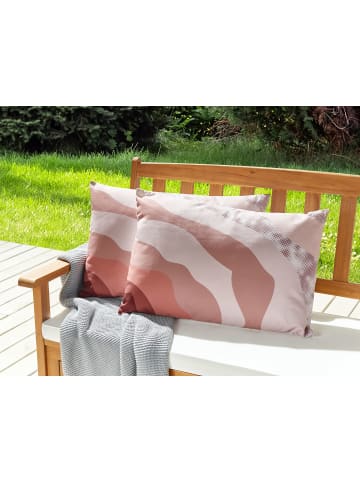 2er-Set Gartenkissen CAMPEI in Rosa