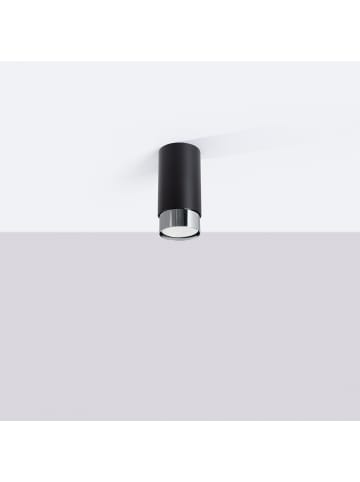 Plafond CROWN 12,5 Schwarz/Chrom H 12,5 cm