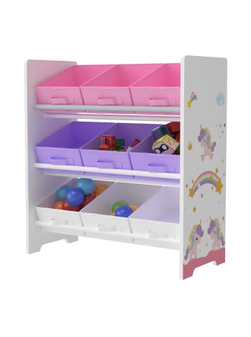 Kinderregal Boiro in Lila Rosa (H)59.5cm (B)62cm (T)29.5cm