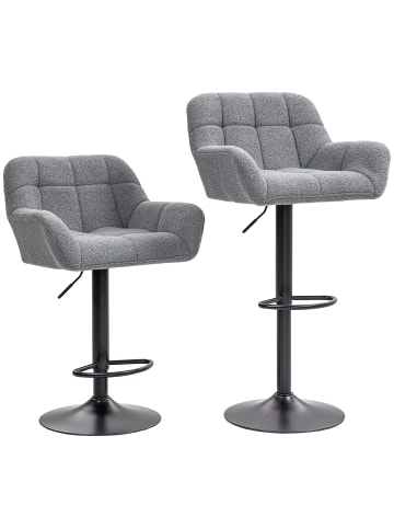 Barhocker in Grau 57,5L x 52,5B x 114H cm