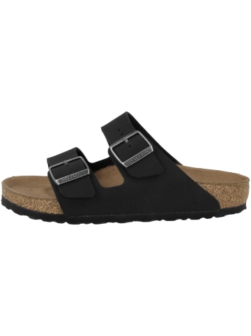 Sandale Arizona Birko-Flor Nubuk normal in schwarz