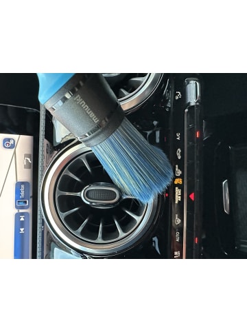 Manuuki AutoShinePro Autopflegebürste Perfekte Reinigung in Blau
