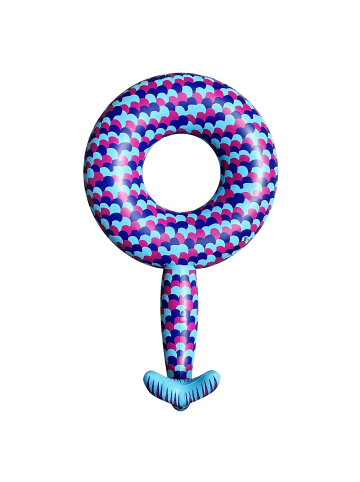 RING SERIE - MERMAID TAIL Schwimmring in hellblau