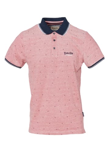 Kurzarm-Polo in rot