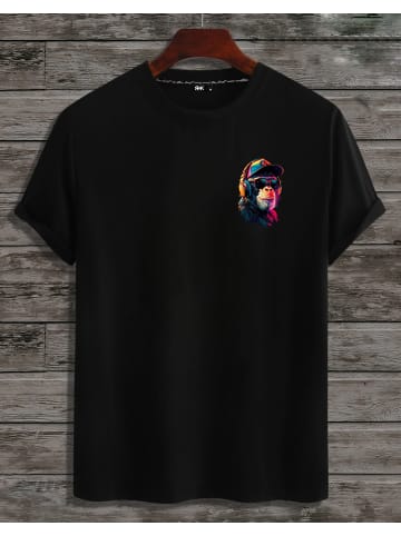 T-Shirt Monkey SCHWARZ (kleines Motiv)