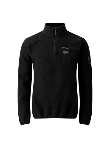 Half Zip-Fleecepullover Affinity in Schwarz