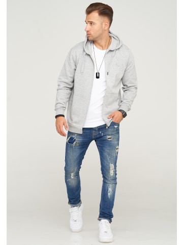 Kapuzenjacke BUDAPEST in Grey Melange (Grau)