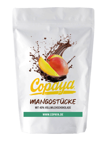  500g Mangostücke in Vollmilchschokolade von Copaya