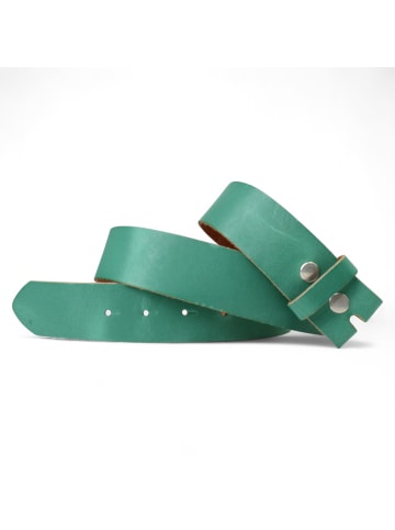 Ledergürtel Wechselgürtel in Jade