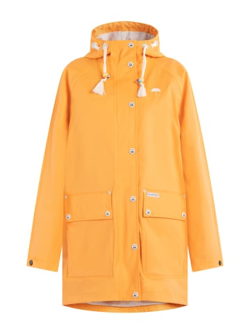 Damen Oversized Regenmantel in Pastellorange-280