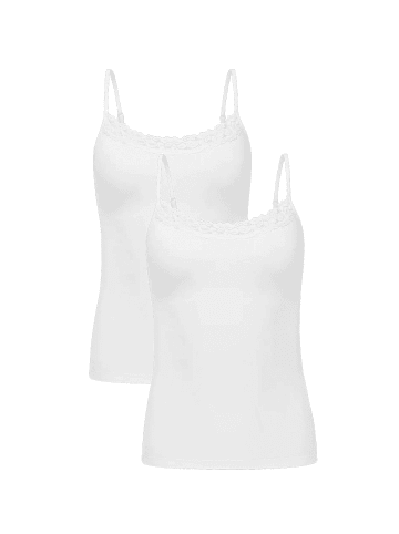 Unterhemden Parisienne Camisole 2 Stück in Weiß