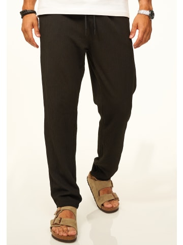 Stoffhose - im Chinohose Stil mit Gummibund & Kordel als Sommerhose in Black