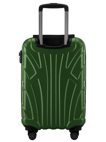 Handgepäck Koffer 55x35x20 cm Flugzeug-Trolley Koffer 34 L Bordgepäck in Grün