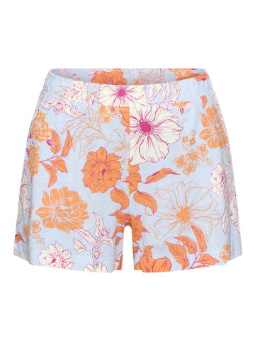 Shorty in orange geblümt