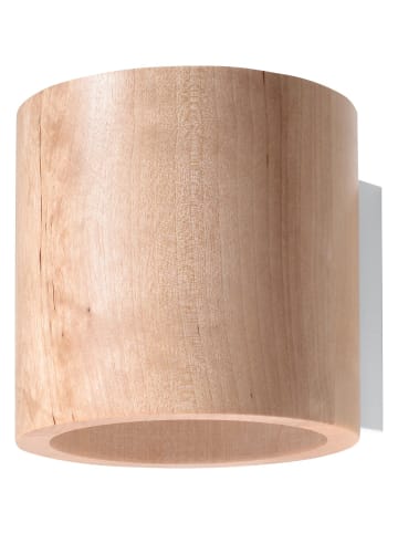 Wandleuchte  RODA  in Natur Holz Loft Style runde Ø loft 1xG9 LED NICE LAMPS  