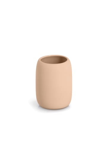 Zahnputzbecher BRASS TONE in Mandelfarben, Ø 8,4 cm
