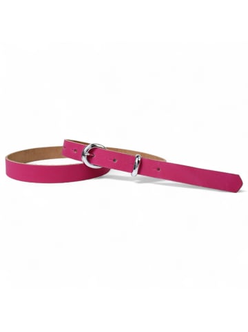 Ledergürtel in Pink