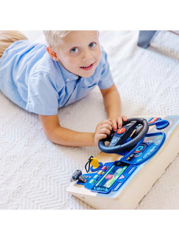 Melissa & Doug Vroom and Zoom Armaturbrett Holz Lenkrad Licht Soundeffekten 3+