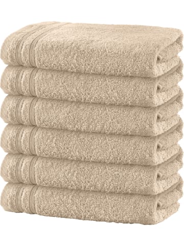 Handtuch 6er-Pack Heidelberg in beige
